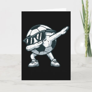 Cartão Futebol Ll Dab Cute Péll Jogador Meninos Crianças