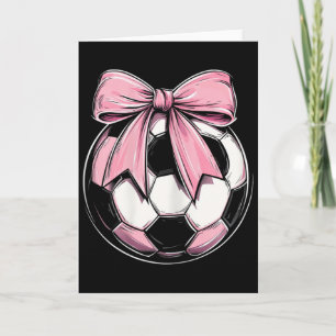 Cartão Futebol Ll Rosa Coquette Laço Fita Delicada Menina