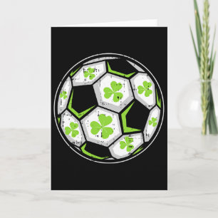 Cartão Futebol Ll Shamrock St Patricks Day Trevo Esporte