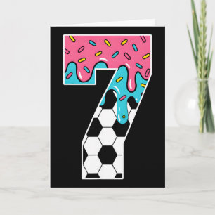 Cartão Futebol Menino de 7 Anos Sorvete Drip Juventude 7º