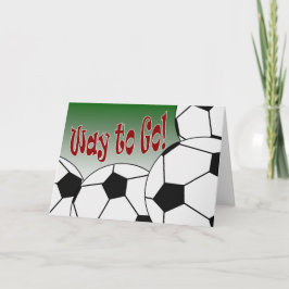 Cartão Futebol - Muito bem! Parabéns! Incrível!