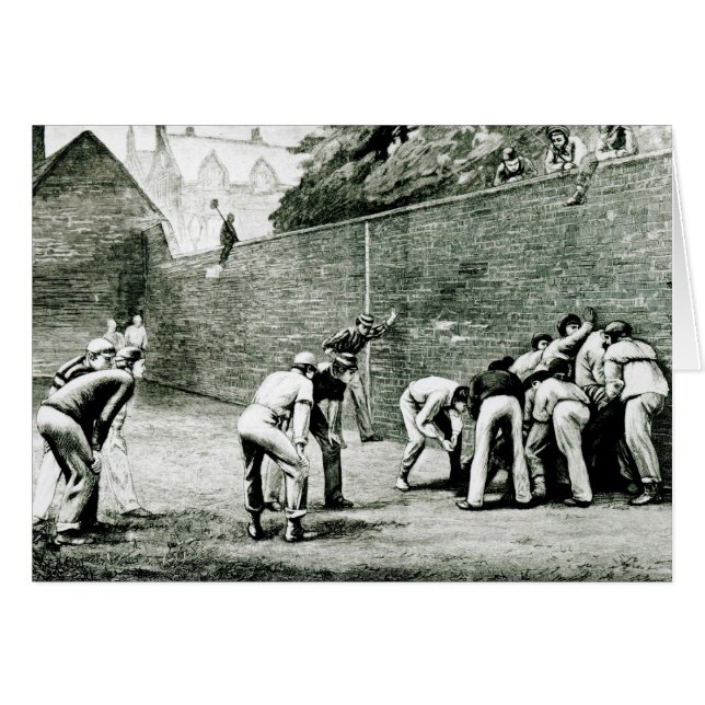 Cartão Futebol no Muro de Eton (Frente Horizontal)