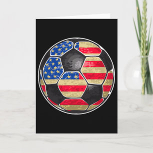Cartão Futebol Patriótico Byll Bandeira Dos EUA