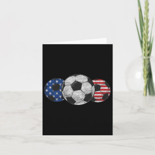 Cartão Futebol Red White Blue American Flag 4 De Julho