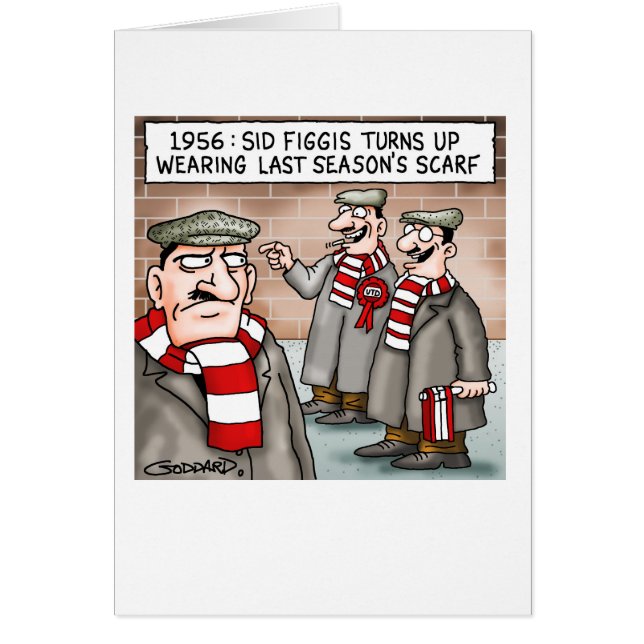 Cartão Futebol Scarf (Frente)