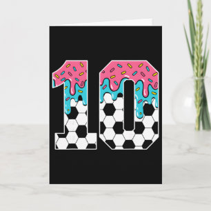 Cartão Futebol Sorvete Drip Juventude 10 Anos de Idade 10