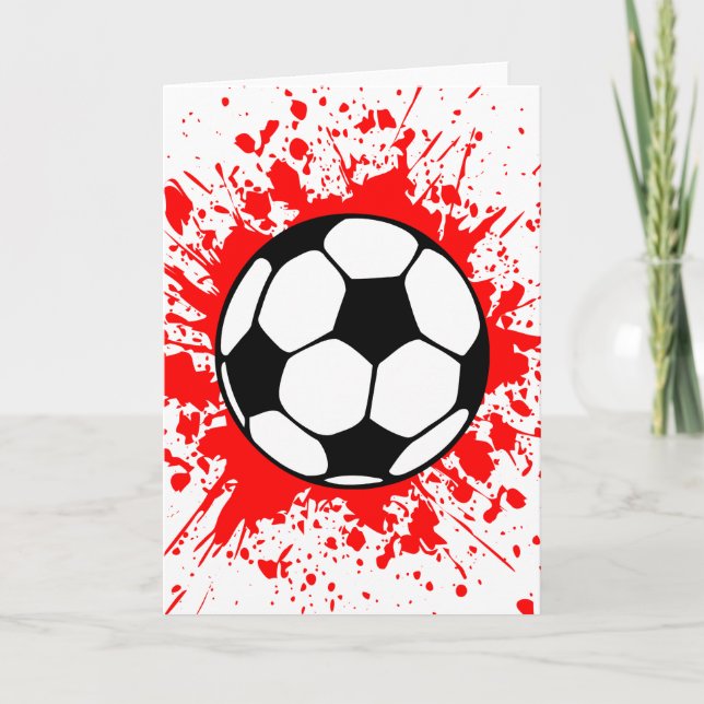 Cartão futebol splat. (Frente)