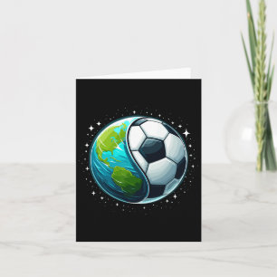 Cartão Futebol Terra Dia da Terra Esportes Feminino Mascu