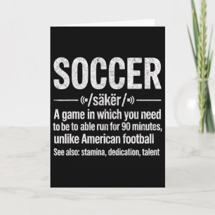 Cartão Futebol Um Jogo Em Que Você Precisa Ser Capaz De C