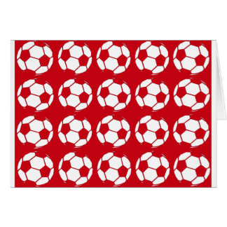 Cartão Futebol vermelho