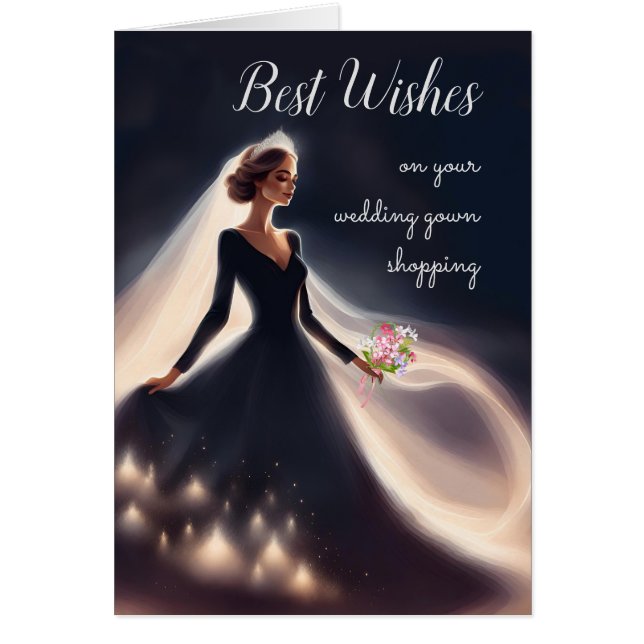 Cartão Futura Filha em Direito Boa Sorte Comprando (Frente)