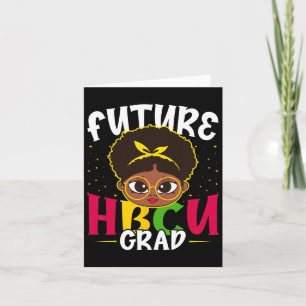 Cartão Futura Hbcu Formando História Negra Menina de Facu