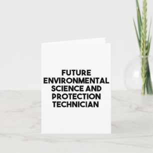 Cartão Futura Técnica De Ciência E Proteção Ambiental