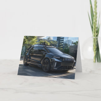 Cartão Futuristic AI Security Vehicle 