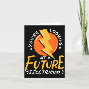 Cartão Futuro Eletricista Engenheiro Elétrico Engraçado