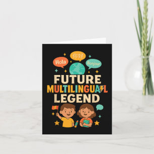 Cartão Futuro Kid de Aprendizagem de Linguagem Multilingu