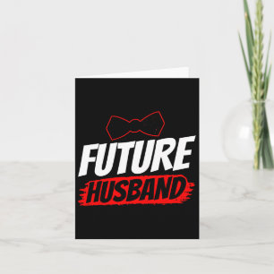 Cartão Futuro Partido Marido Groom Saying Solteiro Weddin