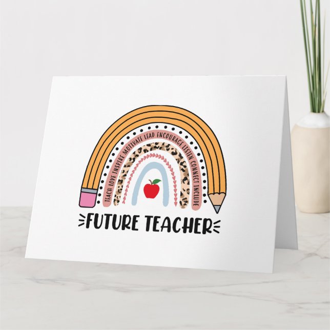 Cartão Futuro Professor, Professor Em Formação, Professor (Frente)