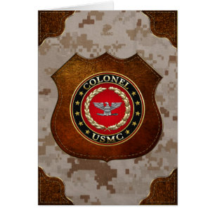 Cartão Fuzileiros navais dos EUA: Coronel (coronel da USM