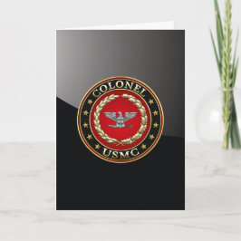 Cartão Fuzileiros navais dos EUA: Coronel (USMC Col) [3D]