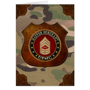 Cartão Fuzileiros navais dos EUA: Sargento-Mestre (USMC M