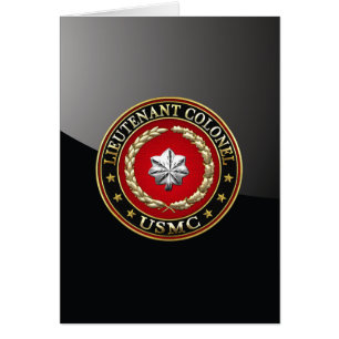 Cartão Fuzileiros navais dos EUA: Tenente-Coronel (USMC L