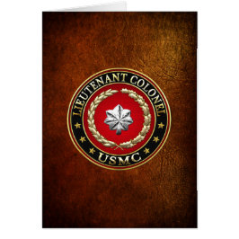 Cartão Fuzileiros navais dos EUA: Tenente-Coronel (USMC L