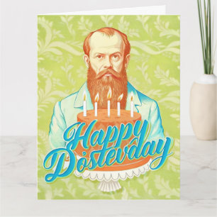 Cartão Fyodor Dostoevsky - Parabéns