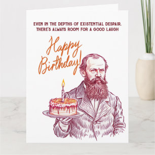 Cartão Fyodor Dostoiévski - Feliz Aniversário