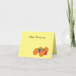 Cartão G Feriado: Bênção de Ação de Graças