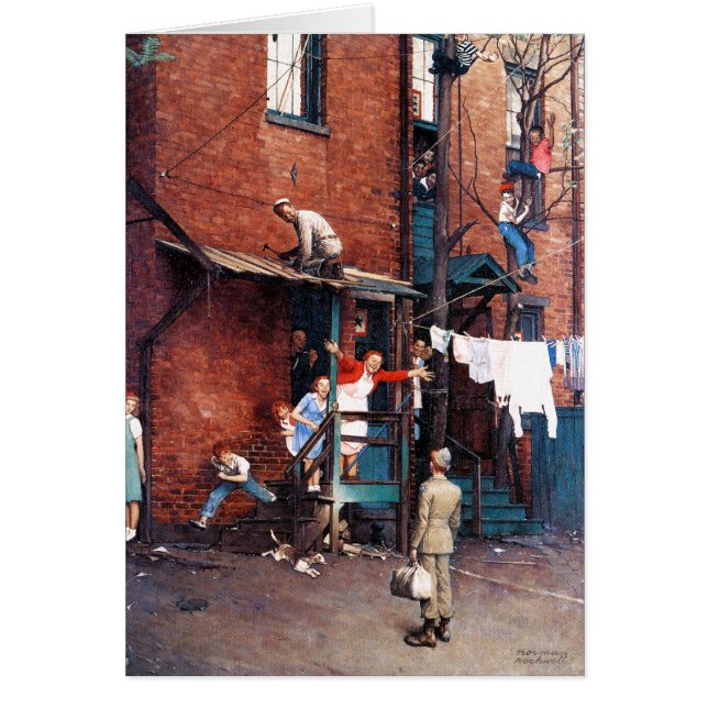 Cartão G.I. de regresso a casa. (Frente)