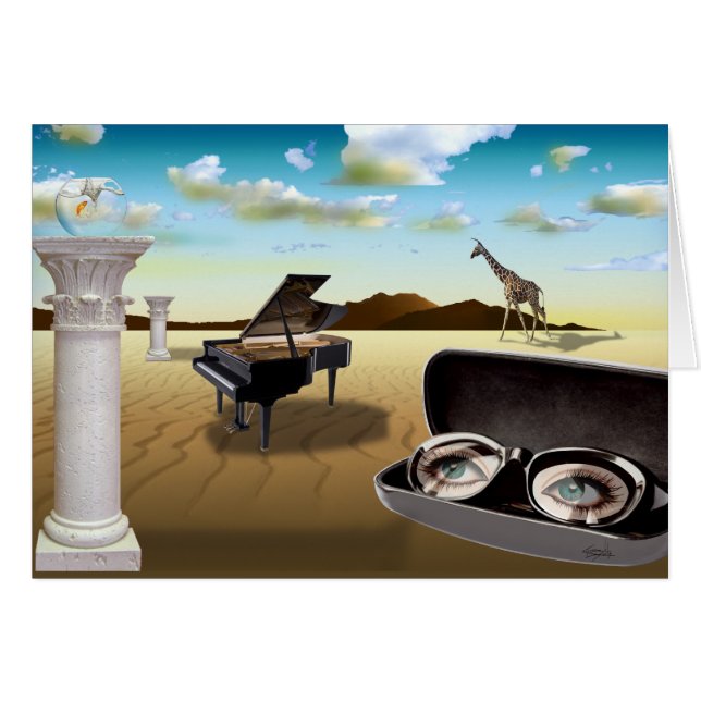 Cartão G Sharp - Surrealismo de Cheryl Daniels (Frente Horizontal)