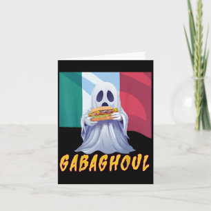 Cartão Gabaghoul Gabagool Italiano Americano Divertido de