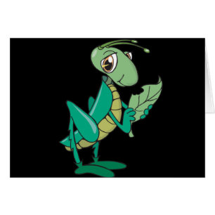 Cartão Gafanhoto com fome