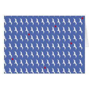 Cartão gaivota e sol