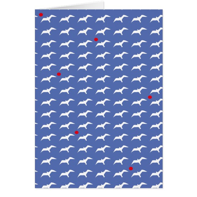 Cartão gaivotas e sóis (Frente)