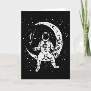 Cartão Galáxia Divertida Astronauta Taco Espaço Jantar Ma