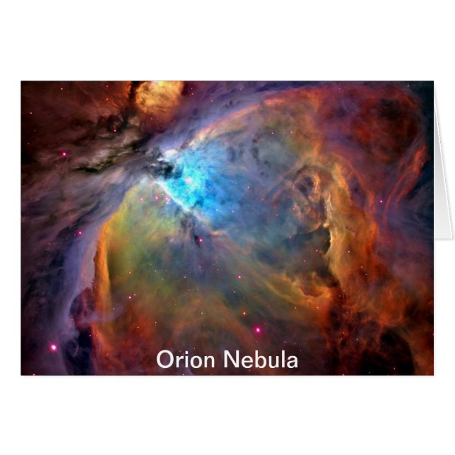Cartão Galáxia Espacial Orion Nebula (Frente Horizontal)