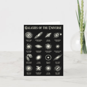Cartão Galáxias Do Universo Carta De Astronomia Espacial 