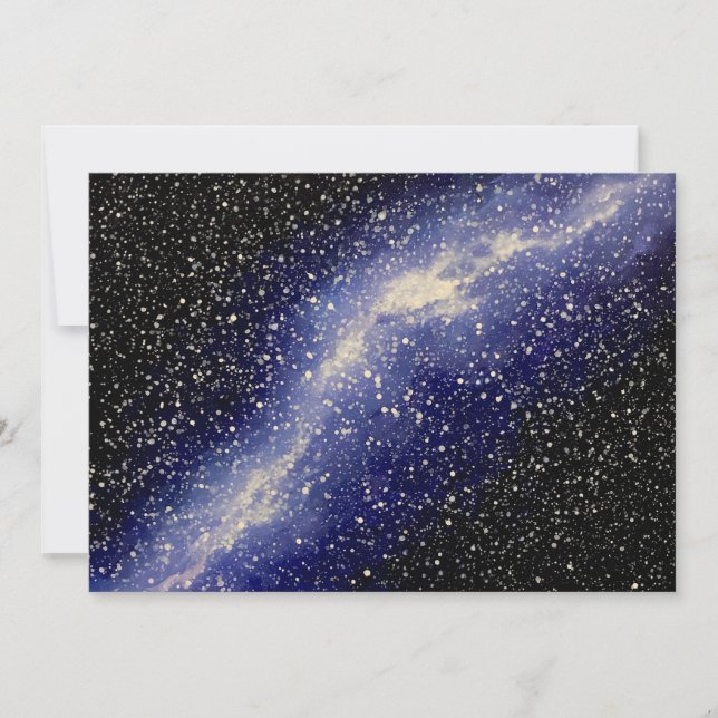 Cartão Galaxy Painting Greeting Card (Frente)
