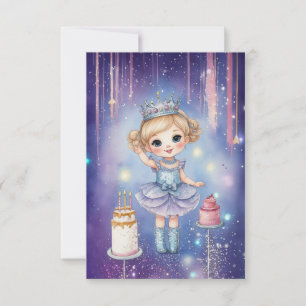 Cartão Galaxy Princess Birthday Card