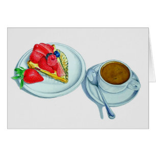 Cartão Galdéria e café da fruta
