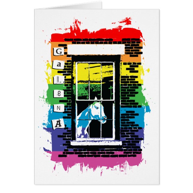 Cartão galena do arco-íris (Frente)