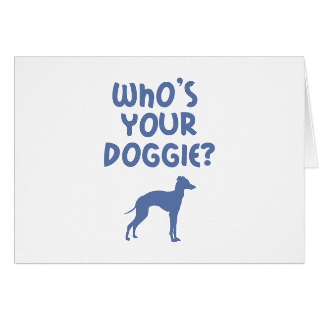 Cartão Galgo italiano (Frente Horizontal)