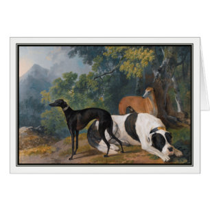 Cartão Galgos e Mastiff por Sawrey Gilpin