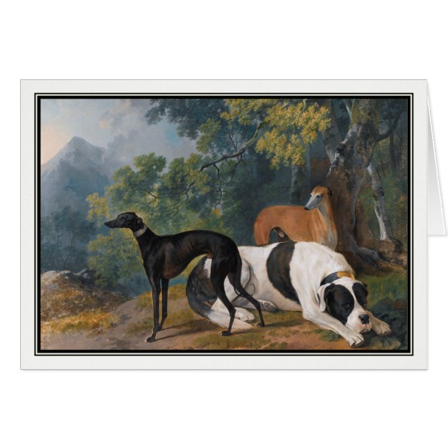 Cartão Galgos e Mastiff por Sawrey Gilpin (Frente Horizontal)