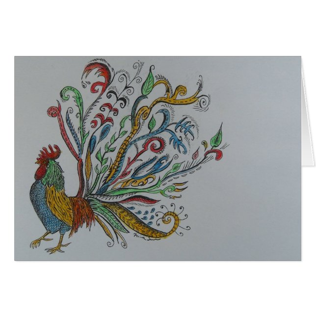 Cartão galinha (Frente Horizontal)