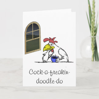 Cartão Galinha cansado