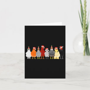 Cartão Galinha-de-Natal - Galinha-de-Corte