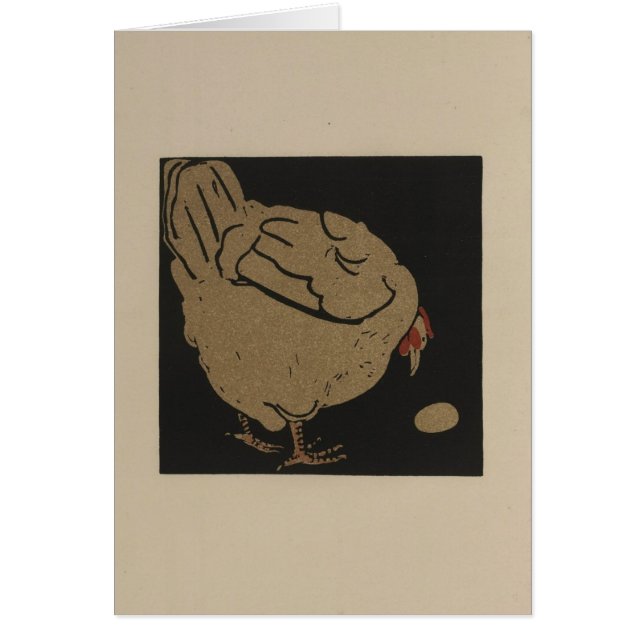 Cartão Galinha e Ovo (Frente)